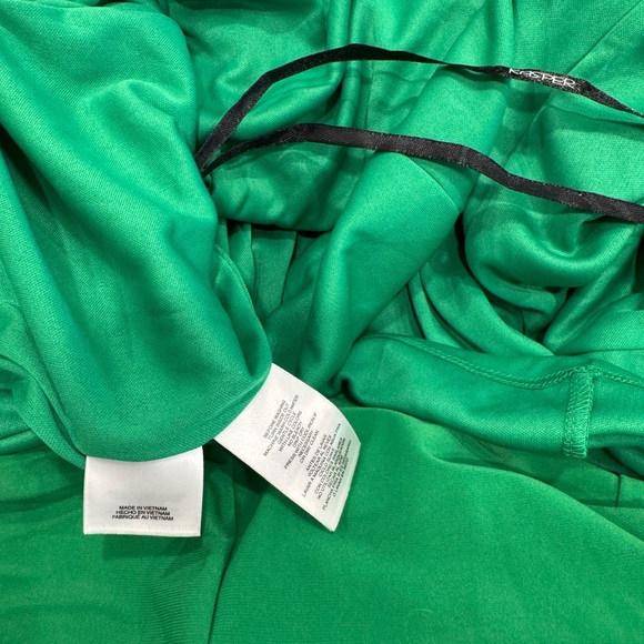 Kasper Green and Pink Asymmetrical Sheath Dress Cocktail - Picture 15 of 15